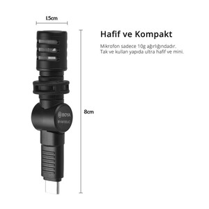 Boya BY-M100UC Kompakt Type-c Telefon Mikrofonu - Thumbnail