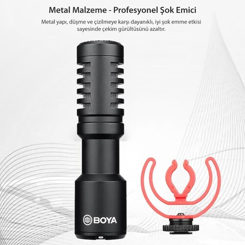 Boya BY-MM1+ (MM1 Plus) Condenser Shotgun Mikrofon