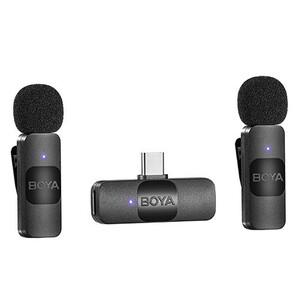 Boya - Boya BY-V20 Ultra Kompakt Android İkili Kablosuz Mikrofon (Type-C) (1)