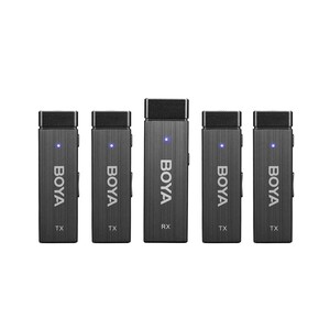 Boya BY-W4 Ultra Kompakt Dört Kanallı Kablosuz Mikrofon Sistemi - Thumbnail