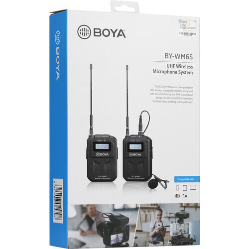 Boya BY-WM6S kablosuz Mikrofon Seti
