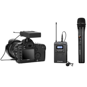 Boya - Boya BY-WM8 Pro-K4 Çift Kanallı Kablosuz Yaka ve El Mikrofon Seti (1)