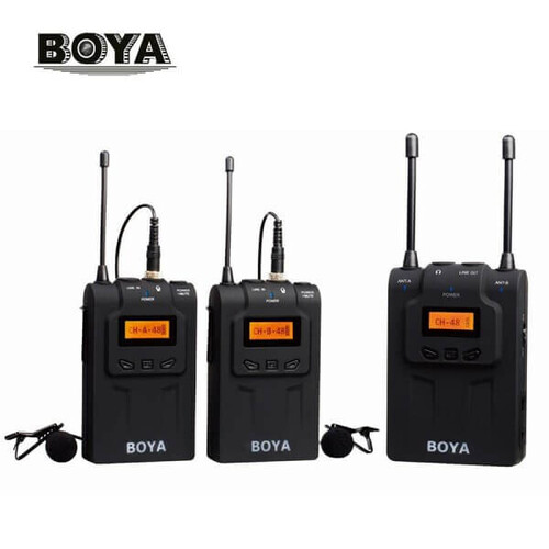 Boya BY-WM8 Pro Kit-2 Çift Vericili Profesyonel Kablosuz Mikrofon 