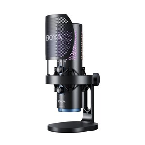 BOYA - BOYA K5 - BOYA K5 Kablosuz Bağlantılı RGB Aydınlatmalı USB Condenser Mikrofon