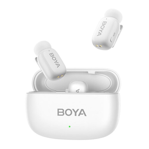 BOYA Mini Wireless Yaka Mikrofonu - Beyaz