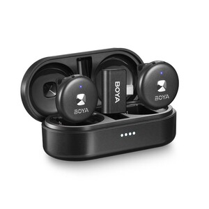 Boya - BOYA Omic-U Wireless İkili Yaka Mikrofonu Type-C (Siyah) (1)