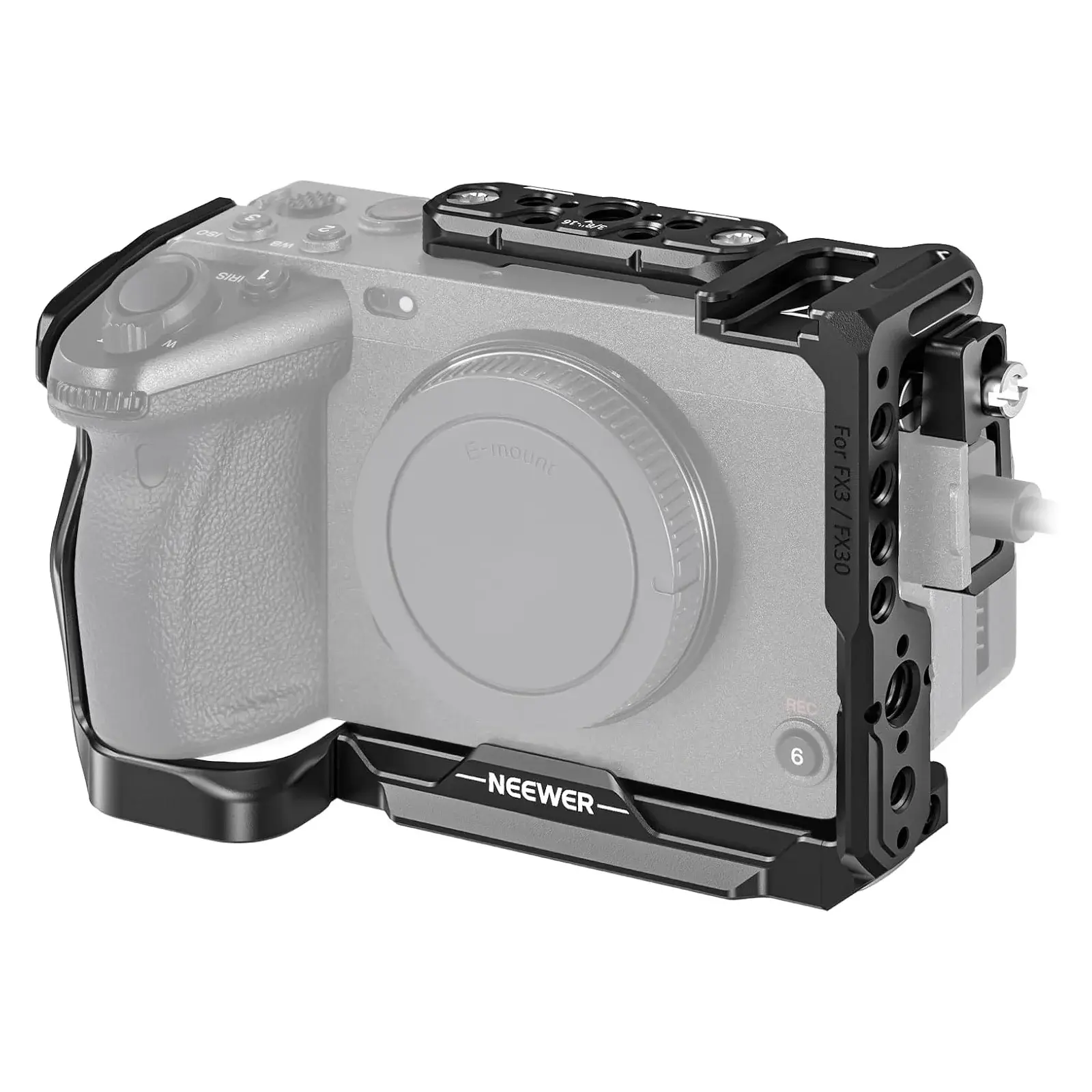 Neewer - Neewer CA011 Sony FX30 / FX3 Uyumlu Kafes / Kablo Tutucu
