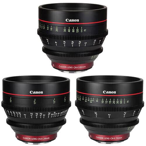 Canon 3'lü Cine Lens Promosyon Kiti