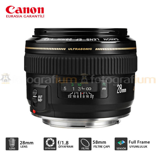 Canon EF 28mm f/1.8 USM Lens