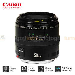 Canon - Canon EF 50mm f/2.5 Makro Lens