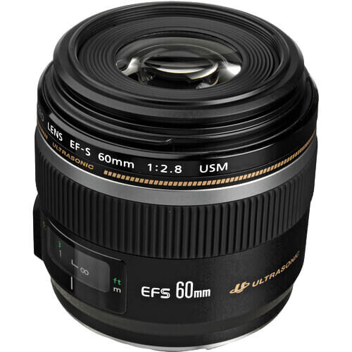 Canon EF-S 60mm f/2.8 Makro USM Lens ( Kutusuz Sıfır Demo Ürün - Kameraya takılmadı ) 