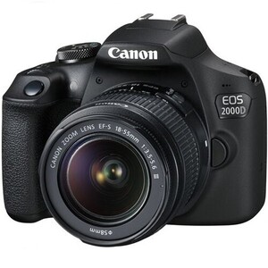 Canon EOS 2000D 18-55 DC Travel Kit (32 GB Hafıza Kartı Sırt Çantası Hediye) - Thumbnail