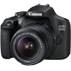Canon - Canon EOS 2000D 18-55 DC Travel Kit (32 GB Hafıza Kartı Sırt Çantası Hediye)