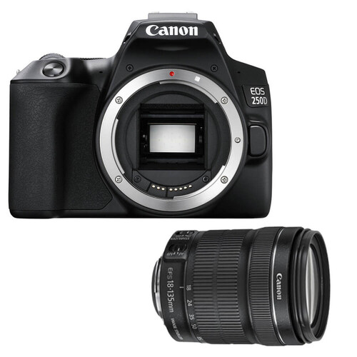 Canon EOS 250D 18-135 IS NANO USM DSLR Fotoğraf Makinesi