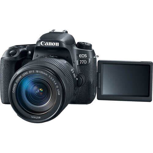 Canon EOS 77D 18-135mm IS USM Nano DSLR Fotoğraf Makinesi