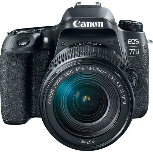 Canon EOS 77D 18-135mm IS USM Nano DSLR Fotoğraf Makinesi