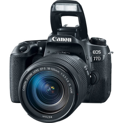 Canon EOS 77D 18-135mm IS USM Nano DSLR Fotoğraf Makinesi