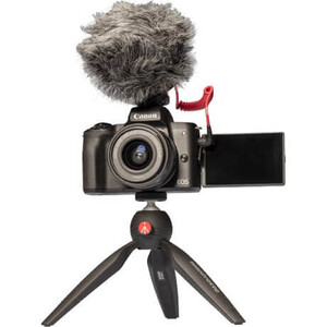 Canon EOS M50 15-45mm Aynasız Kamera Vlogger Kit - Thumbnail