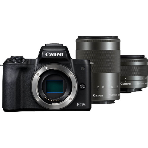 Canon EOS M50 Kit EF-M15-45 IS STM / EF-M55-200 f/4.5-6.3 IS STM