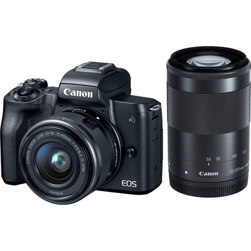 Canon EOS M50 Kit EF-M15-45 IS STM / EF-M55-200 f/4.5-6.3 IS STM