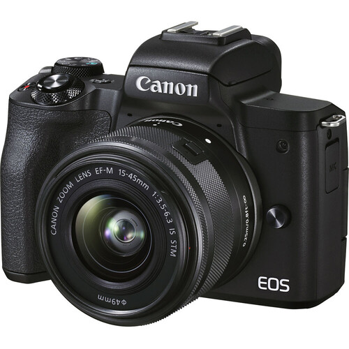 Canon EOS M50 Mark II EF-M 15-45mm 55-200mm IS STM Lens Kit Aynasız Fotoğraf Makinesi