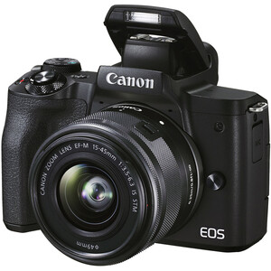 Canon EOS M50 Mark II EF-M 15-45mm 55-200mm IS STM Lens Kit Aynasız Fotoğraf Makinesi - Thumbnail