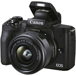 Canon - Canon EOS M50 Mark II EF-M 15-45mm IS STM Lens Vlogger Kit