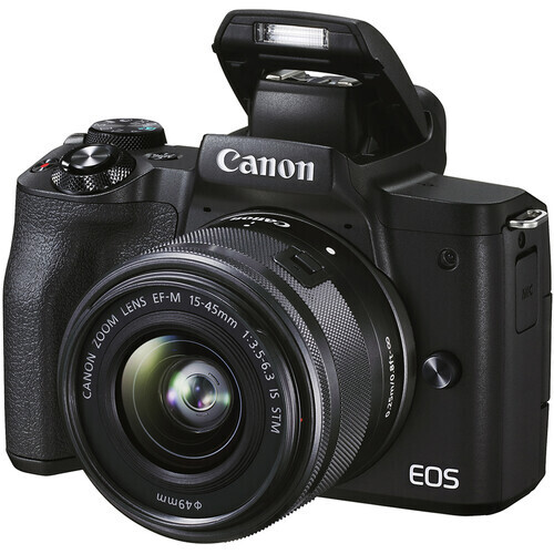 Canon EOS M50 Mark II EF-M 15-45mm IS STM Lens Vlogger Kit 