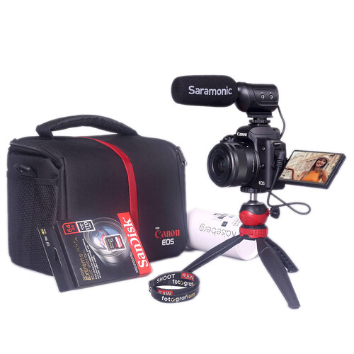 Canon EOS M50 Mark II EF-M 15-45mm Vlog Seti