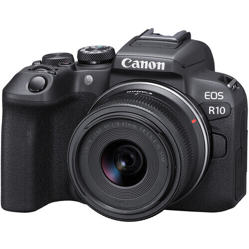 Canon EOS R10 18-45mm Aynasız Fotoğraf Makinesi (EF to EOS R Adaptör İle Birlikte)