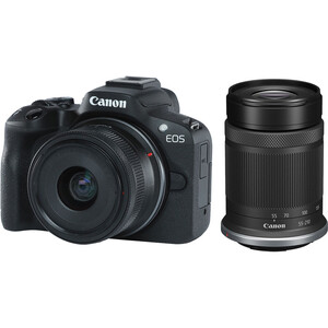 Canon EOS R50 RF-S 18-45mm + 55-210mm Lens Kit - Thumbnail