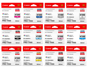 Canon - Canon INK PFI-4100 12 Renk Mürekkep Paketi (PRO-1100 İçin)