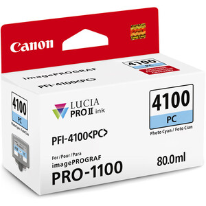 Canon - Canon INK PFI-4100 PC Photo Cyan Mürekkep (6781C001)