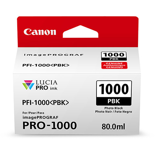 Canon PFI-1000 PBK Photo Black Mürekkep