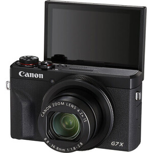 Canon PowerShot G7X Mark III Dijital Fotoğraf Makinesi (Siyah) - Thumbnail
