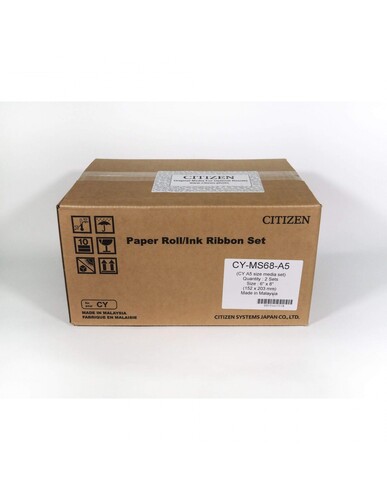 Citizen CY-02 15x20cm Kağıt & Ribbon (2x350 Baskı) CY-MS68-A5 Orijinal