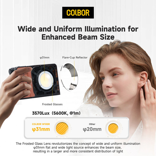 Colbor W100R RGB Led Video Işığı