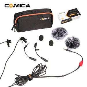 CoMica CVM-D02 Çiftli Yaka Mikrofonu (6mt) - Thumbnail