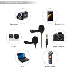 CoMica CVM-D02 Çiftli Yaka Mikrofonu (6mt) - Thumbnail