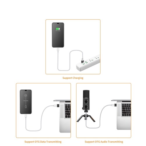 Comica CVM-USBC-A OTG USB-C'den USB-A'ya Adaptör
