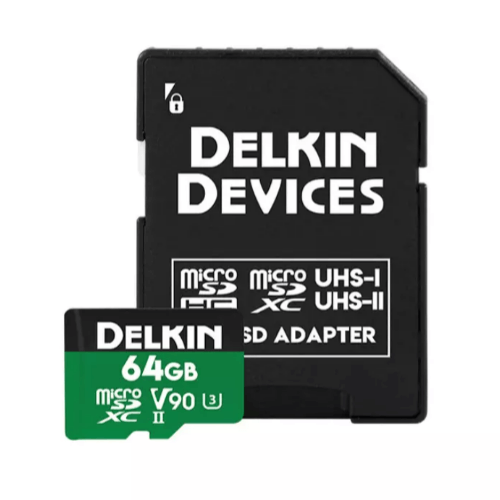 Delkin 64GB Power UHS-II (V90) Micro SD Hafıza Kartı