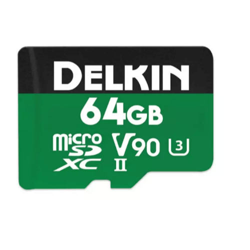 Delkin 64GB Power UHS-II (V90) Micro SD Hafıza Kartı