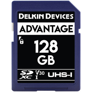 Delkin - Delkin 128GB Advantage UHS-I V30 SDXC Hafıza Kartı