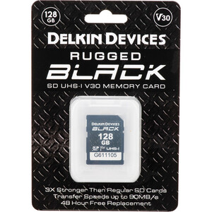 Delkin - Delkin 128GB Black UHS-I v30 SDXC Hafıza Kart (1)