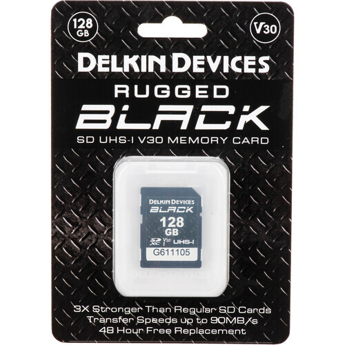 Delkin Devices 128GB Black UHS-I v30 SDXC Hafıza Kart