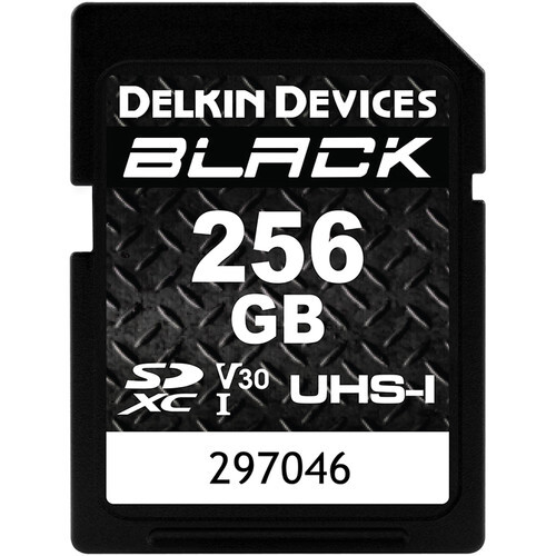 Delkin Devices 256GB Black UHS-I v30 SDXC Hafıza Kart