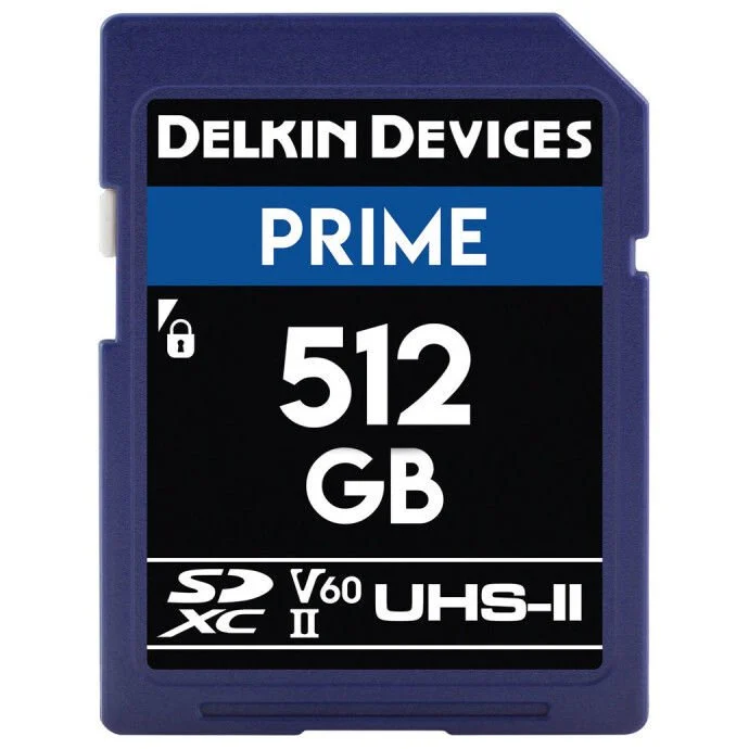 Delkin Devices 512GB Prime UHS-II SDXC (V60) Hafıza Kartı