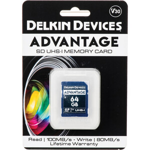 Delkin Devices 64GB Advantage UHS-I V30 SDXC Hafıza Kartı - Thumbnail