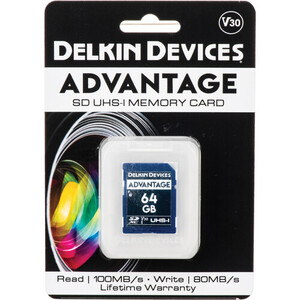 Delkin - Delkin 64GB Advantage UHS-I V30 SDXC Hafıza Kartı (1)