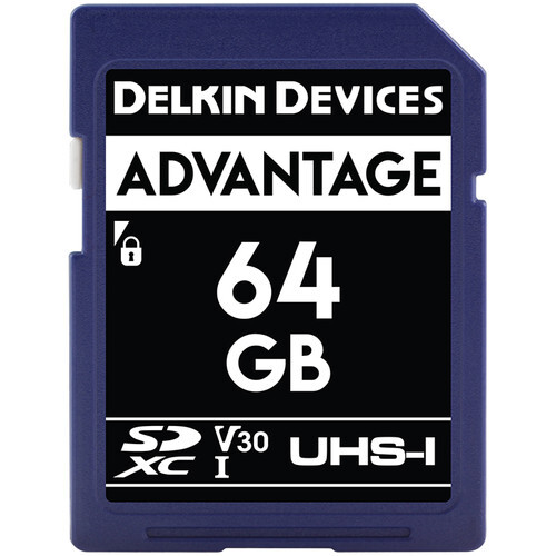 Delkin Devices 64GB Advantage UHS-I V30 SDXC Hafıza Kartı